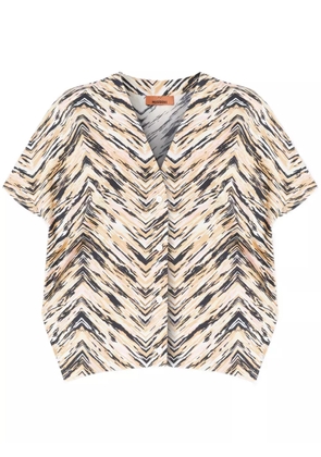 Missoni zigzag-print shirt - Neutrals