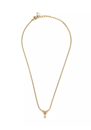 Christian Dior Pre-Owned 2000s rhinestone-embellished necklace - Gold