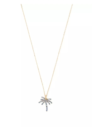 MAOR 18kt yellow gold Paradisa sapphire pendant necklace