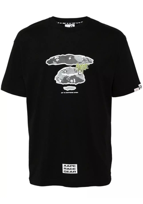 AAPE BY *A BATHING APE® logo-printed cotton T-shirt - Black