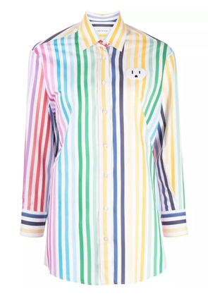 Joshua Sanders smiley-motif striped shirt - Multicolour