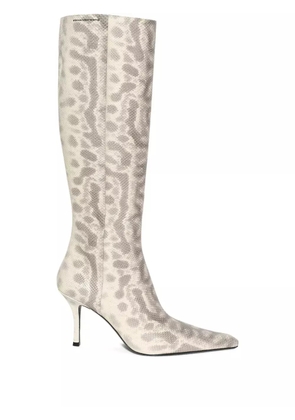 Alexander Wang Vivica leopard-print knee-high boots - Neutrals