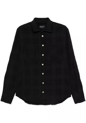 Andrea Ya'aqov plaid-check shirt - Black