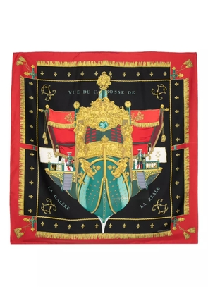 CHANEL Pre-Owned Vue du Carosse de la Galère La Réale silk scarf - Black