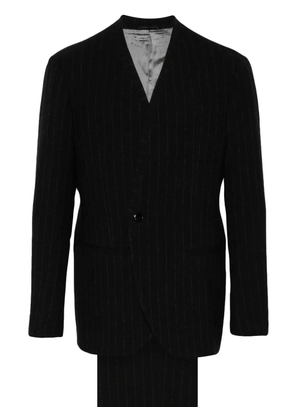 Giorgio Armani pinstriped suit - Black
