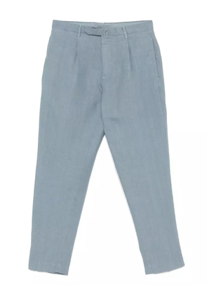 Dell'oglio pleated tapered-leg trousers - Blue