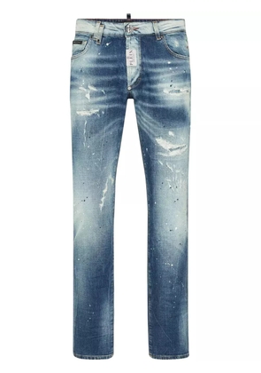 Philipp Plein Paisley Bandana jeans - Blue