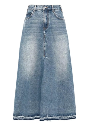 JNBY distressed maxi denim skirt - Blue