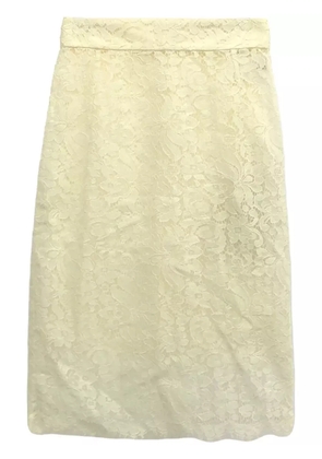 Dolce & Gabbana Pre-Owned 2010s lace midi skirt - White