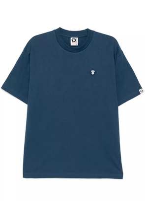 AAPE BY *A BATHING APE® logo-patch T-shirt - Blue