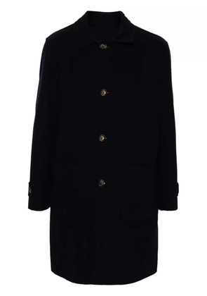Eleventy single-breasted reversible wool coat - Blue