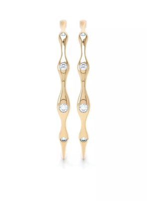 LOEV 14kt recycled yellow gold Curve diamond earrings