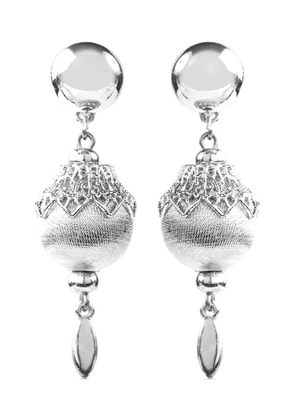 Monet Pre-Owned 1960s Filigree clip-on earrings - Silver