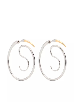 Panconesi Spina Upside Down hoop earings - Silver