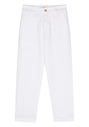 PT Torino twill tapered trousers - White
