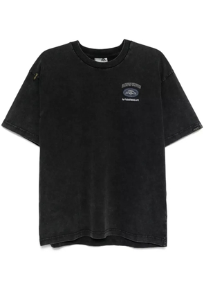 AAPE BY *A BATHING APE® logo-embroidered T-shirt - Black