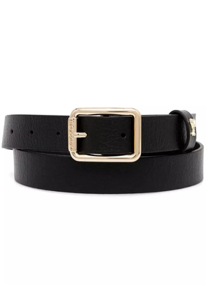 Patrizia Pepe logo buckle belt - Black