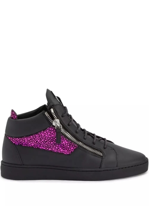 Giuseppe Zanotti Kriss leather mid-top sneakers - Black