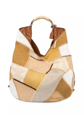 Moschino patchwork tote bag - Brown
