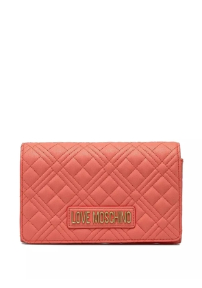 Love Moschino quilted crossbody bag - Orange