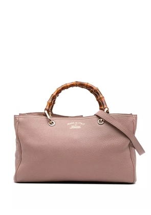 Gucci Pre-Owned 2016-2025 Medium Calfskin Bamboo Shopper satchel - Pink