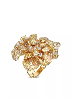Anabela Chan 18kt yellow gold vermeil Bloomingdale diamond ring