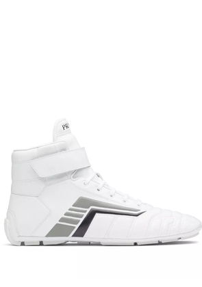 Prada lace-up chukka boots - White