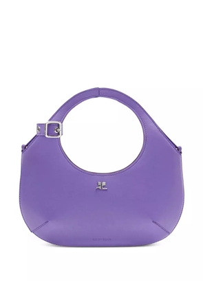 Courrèges Holy mini leather bag - Purple