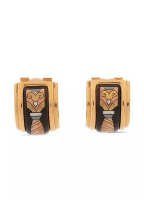 Hermès Pre-Owned 1980-2000s logo clip-on earrings - Gold