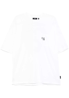 FIVE CM logo-embroidered T-shirt - White