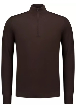 Zanone half-zip sweater - Brown