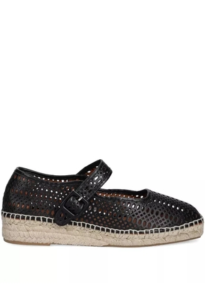 BILLI BI perforated buckle espadrilles - Black