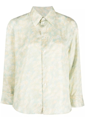 Jil Sander floral-print long-sleeve shirt - Green