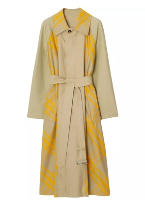 Burberry EKD checked trench coat - Neutrals