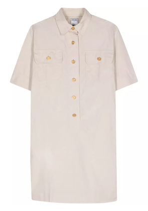 Celine Pre-Owned 1980s cotton dress - Neutrals