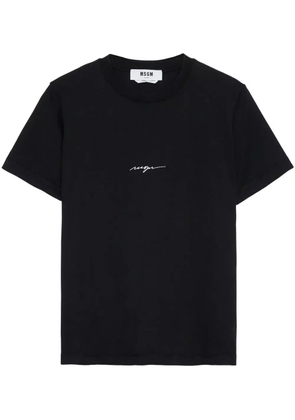 MSGM logo-print t-shirt - Black