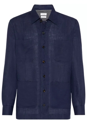 Brunello Cucinelli linen shirt - Blue