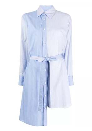 Yohji Yamamoto asymmetric-hem cotton shirt - Blue