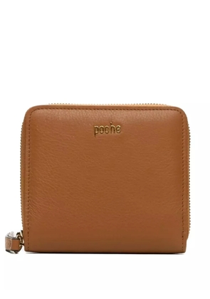 Poche Paris zip-around leather wallet - Brown