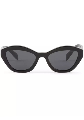 Prada Eyewear curved cat-eye frame sunglasses - Black