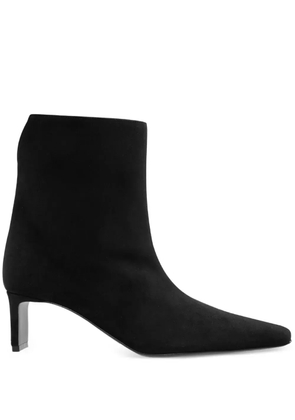KHAITE 55mm Ona square-toe ankle boots - Black