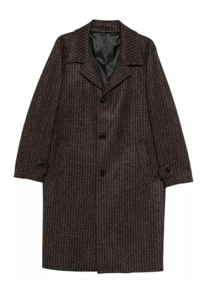 LES HOMMES houndstooth coat - Brown
