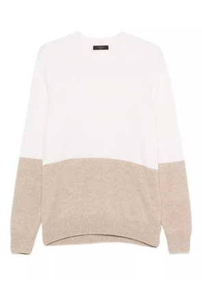 Zanone two-tone sweater - White