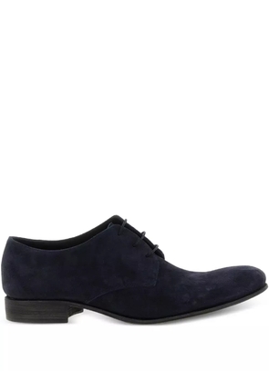 Julian lace-up suede derby shoes - Blue