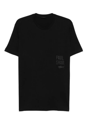 Paul & Shark logo cotton T-shirt - Black