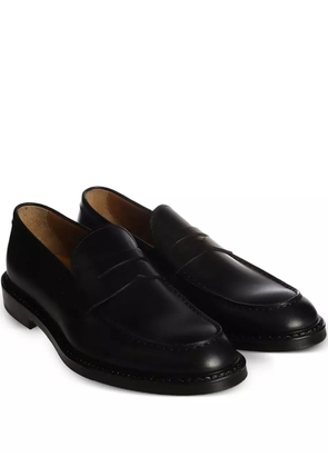Doucal's penny-slot leather loafers - Black