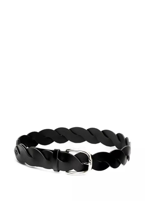 ISABEL MARANT Zigza braided-leather belt - Black