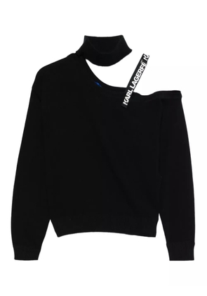 Karl Lagerfeld Jeans Cut-Out jumper - Black