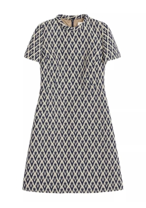Valentino Garavani Toute La V jacquard mini dress - Neutrals