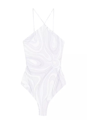 PUCCI halterneck swimsuit - Purple